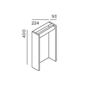 IP44 Slat 40 Bollard Garden Light