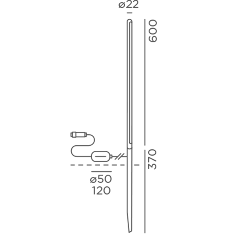 IP44 Kal M Verbinder Gartenleuchte