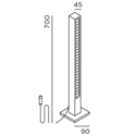 IP44 Lin 70 Base Connect Garden Light