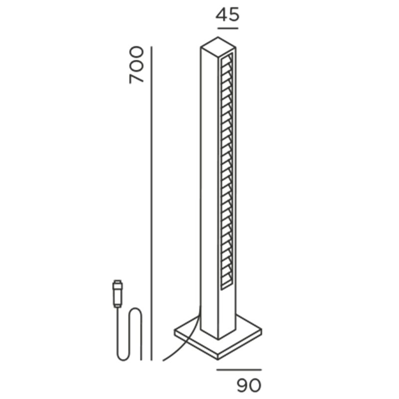 IP44 Lin 70 Basisverbinder Gartenleuchte