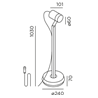 IP44 Spike Lettura Verbinder Gartenleuchte