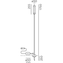 IP44 Reed L Connect Garden Light