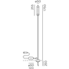 IP44 Reed L Verbinder Gartenleuchte