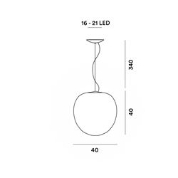 Foscarini Rituals Xl Susp. 10M Hängelampe