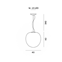 Foscarini Rituals Xl Led Susp. 10M Suspension Lamp