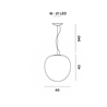 Foscarini Rituals Xl Led Susp. 10M Hängelampe