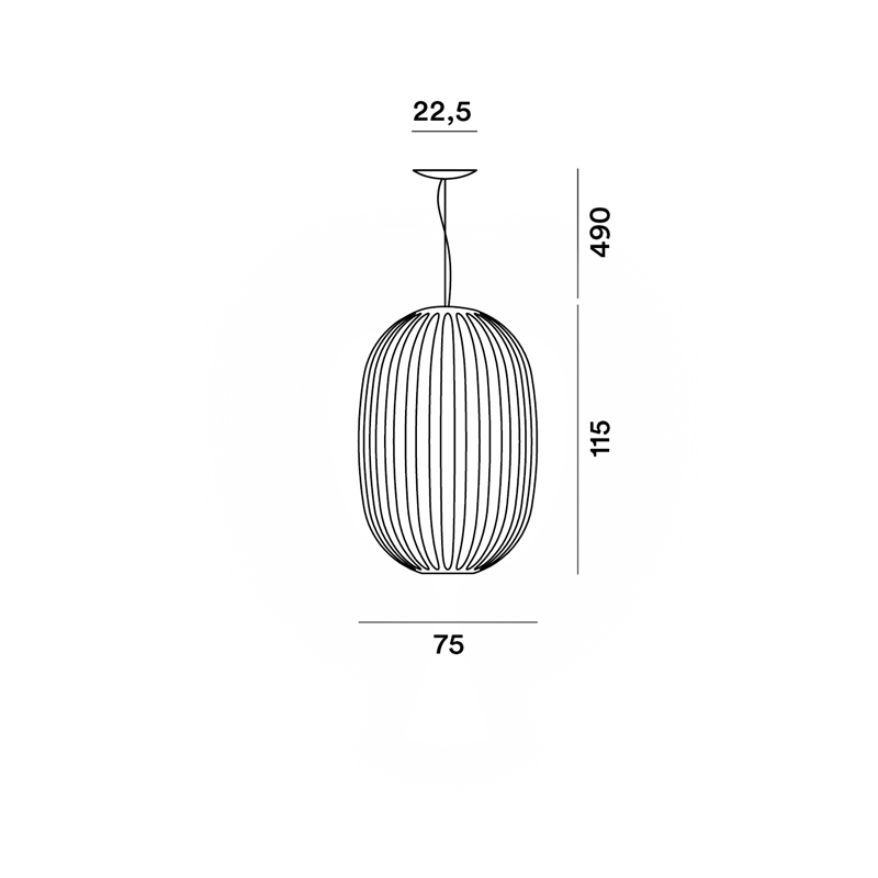 Foscarini Plass Media E27+Gu10 Susp. 10M Hängelampe