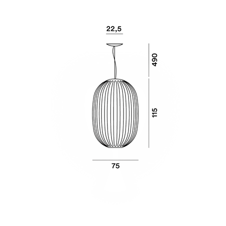 Foscarini Plass Media E27+Gu10 Susp. 10M Suspension Lamp