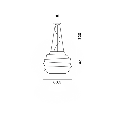 Foscarini Le Soleil Led Susp. 10M Suspension Lamp