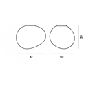 Foscarini Gregg Media Wall/Ceiling Ceiling Lamp / Wall Lamp