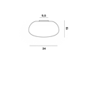Foscarini Chouchin 2 Reverse Ceiling Ceiling Lamp