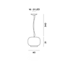 Foscarini Chouchin 1 Led Susp. 10M Hängelampe