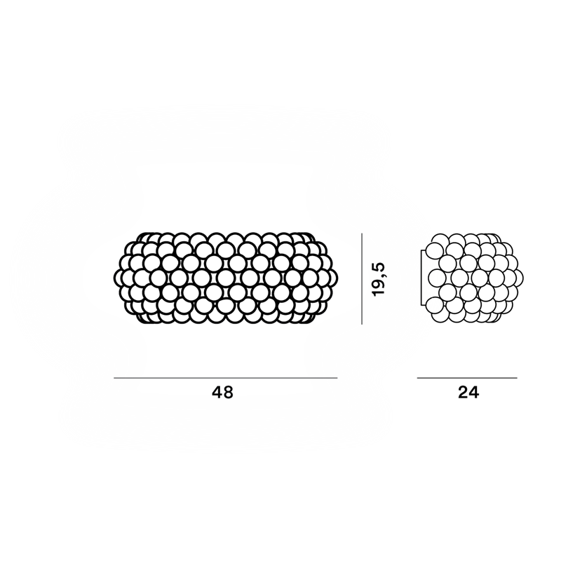 Foscarini Caboche Plus Piccola R7S Wall Wandlampe