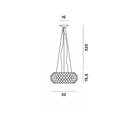 Foscarini Caboche Plus Media R7S Susp. 10M Suspension Lamp