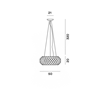 Foscarini Caboche Plus Media Mylight Susp. 10M Hängelampe