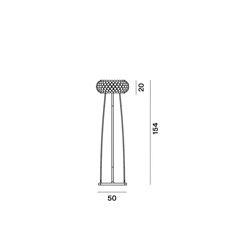 Foscarini Caboche Plus Media Floor Stehlampe