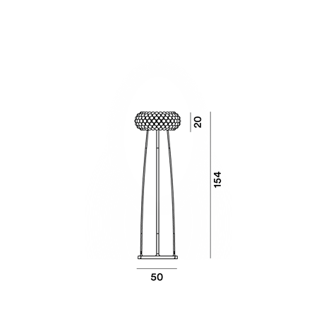 Foscarini Caboche Plus Media Floor Floor Lamp