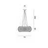 Foscarini Caboche Plus Grande Mylight Susp. 10M Hängelampe