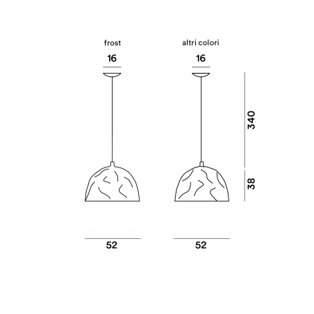 Foscarini Bump Susp. 10M Suspension Lamp