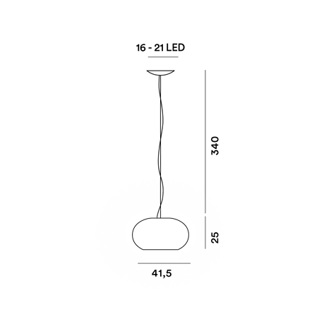 Foscarini Buds 2 Susp. 10M Suspension Lamp