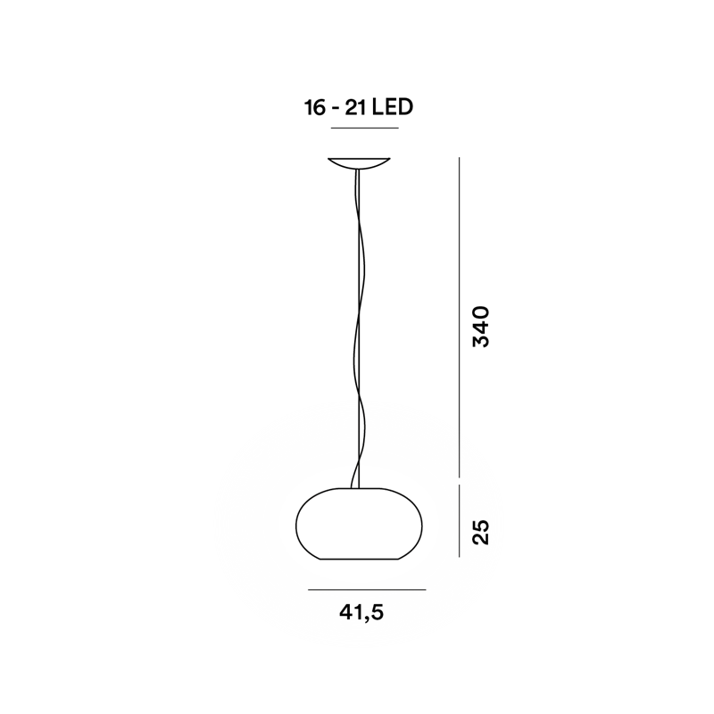 Foscarini Buds 2 Led Susp. 10M Hängelampe