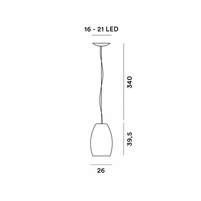 Foscarini Buds 1 Led Susp. 10M Hängelampe