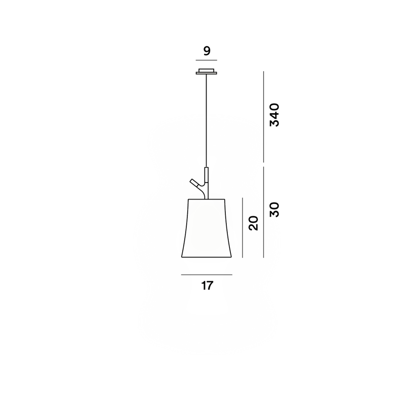 Foscarini Birdie Susp. Piccola 10M Hängelampe