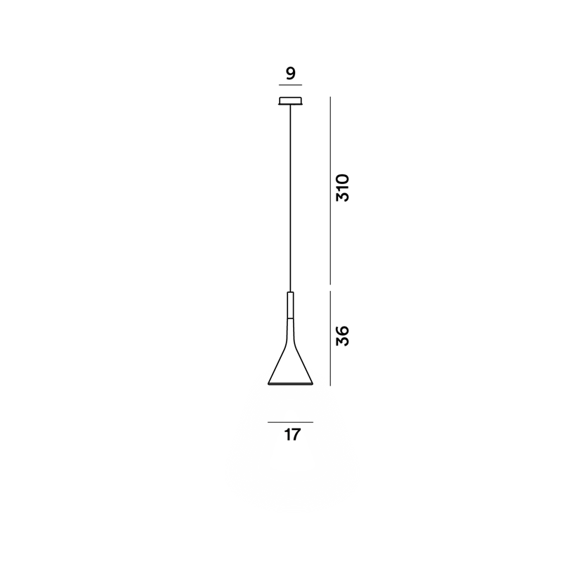 Foscarini Aplomb Susp. 10M Hängelampe