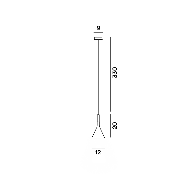 Foscarini Aplomb Mini Susp. 10M Hängelampe