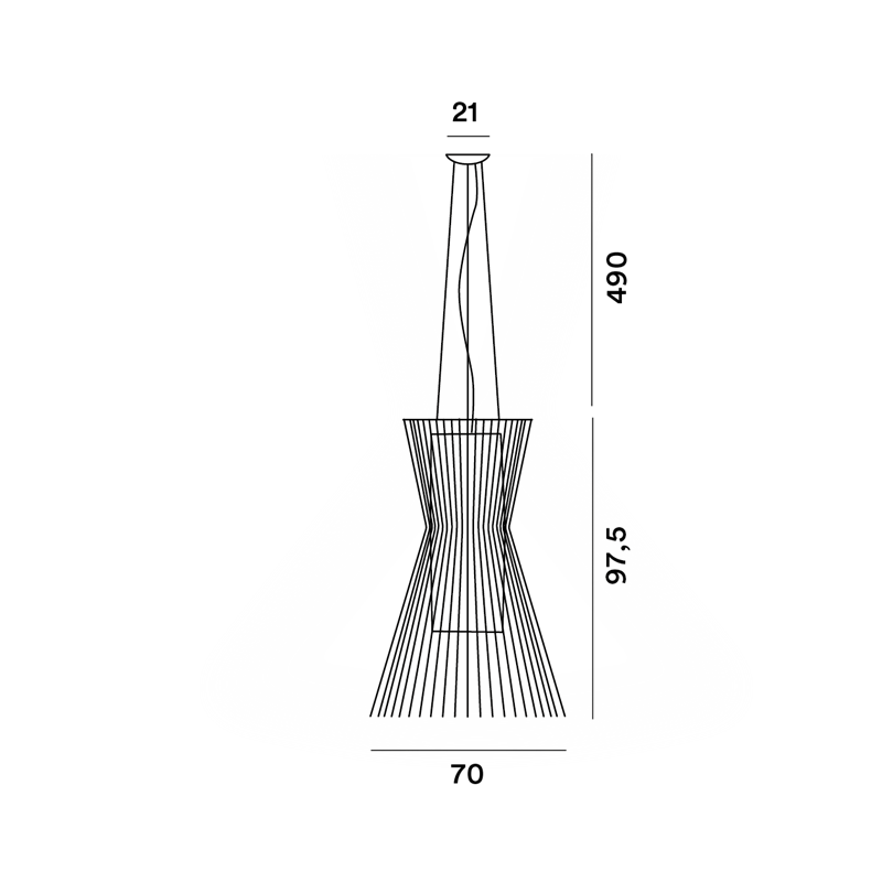 Foscarini Allegro Vivace Susp. 10M Hängelampe
