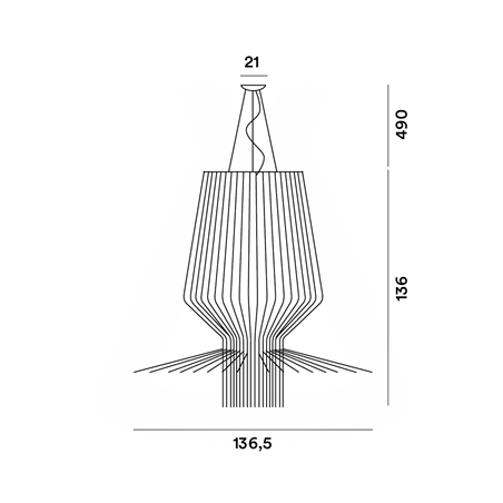 Foscarini Allegro Assai Susp. 10M Suspension Lamp
