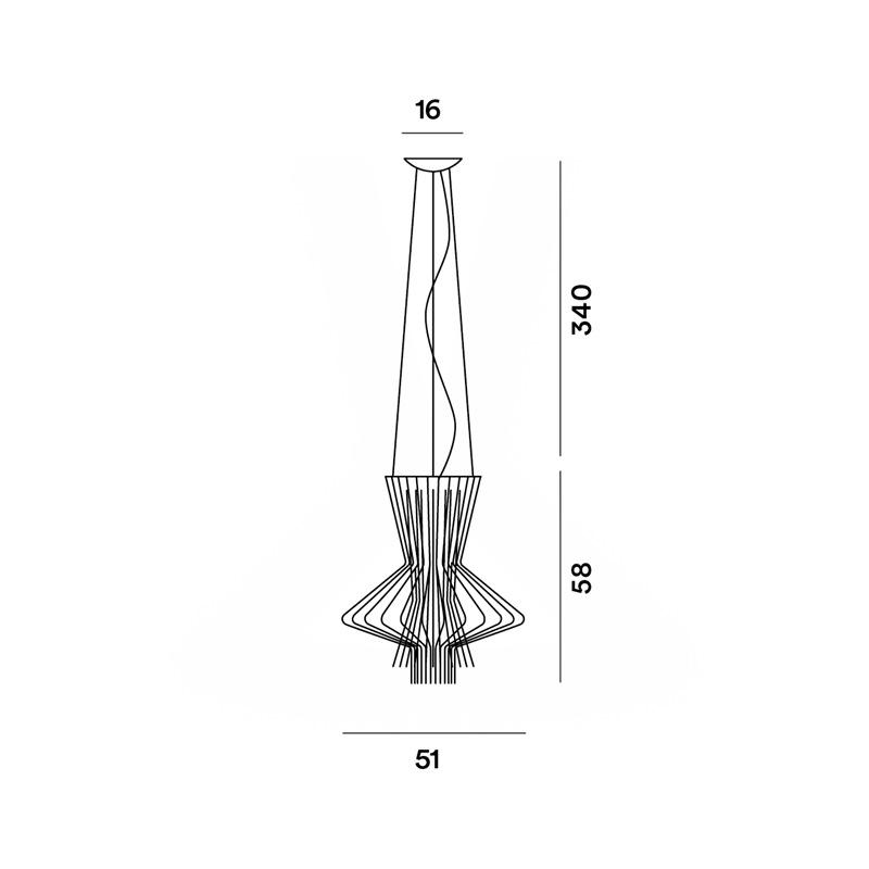 Foscarini Allegretto Ritmico Susp. 10M Hängelampe