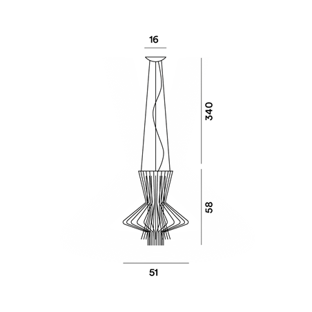 Foscarini Allegretto Ritmico Susp. 10M Suspension Lamp