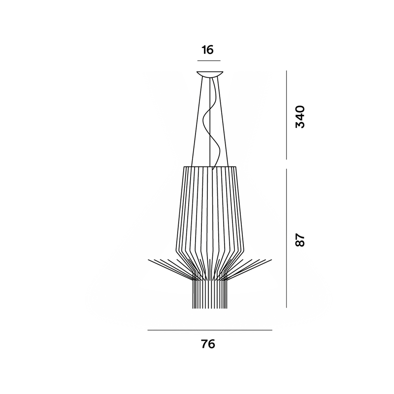 Foscarini Allegretto Assai Susp. 10M Hängelampe