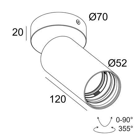 Delta Light Spy 52 On Soft ceiling lamp outlet