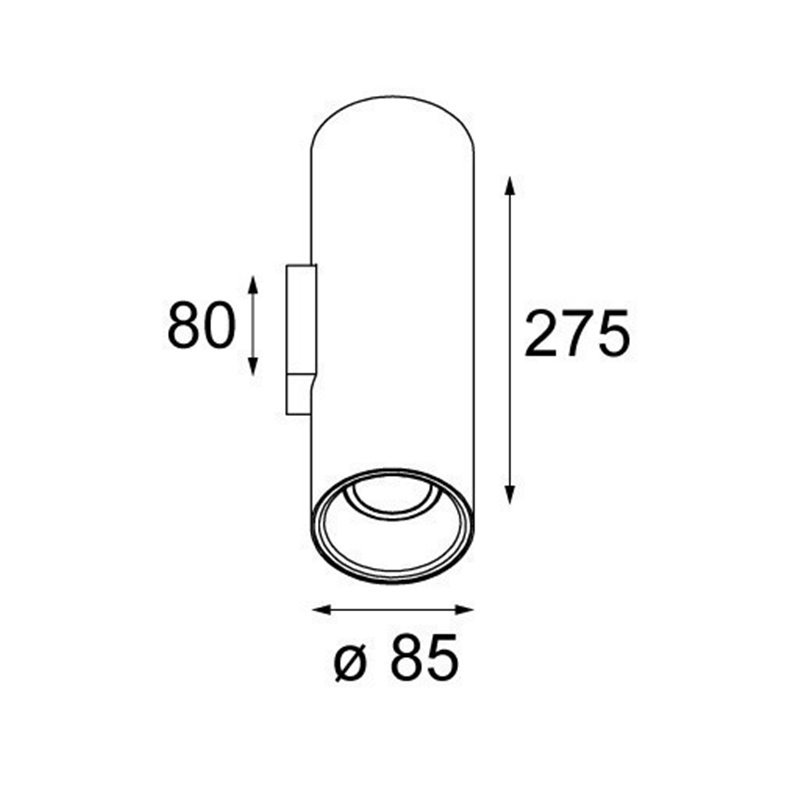 Modular Lighting Lotis tubed wall 2x GU10 Wandlampe