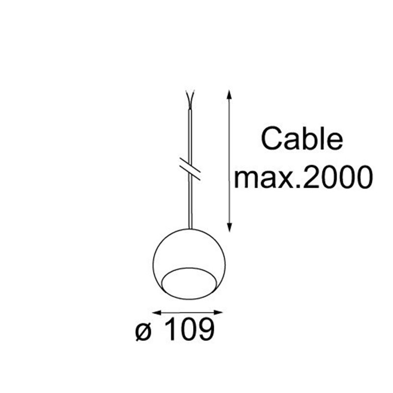 Modular Lighting Marbul suspended LED warm dim for Kompas GE Hängelampe