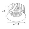 Modular Lighting Smart cake 115 LED GE Einbaustrahler 