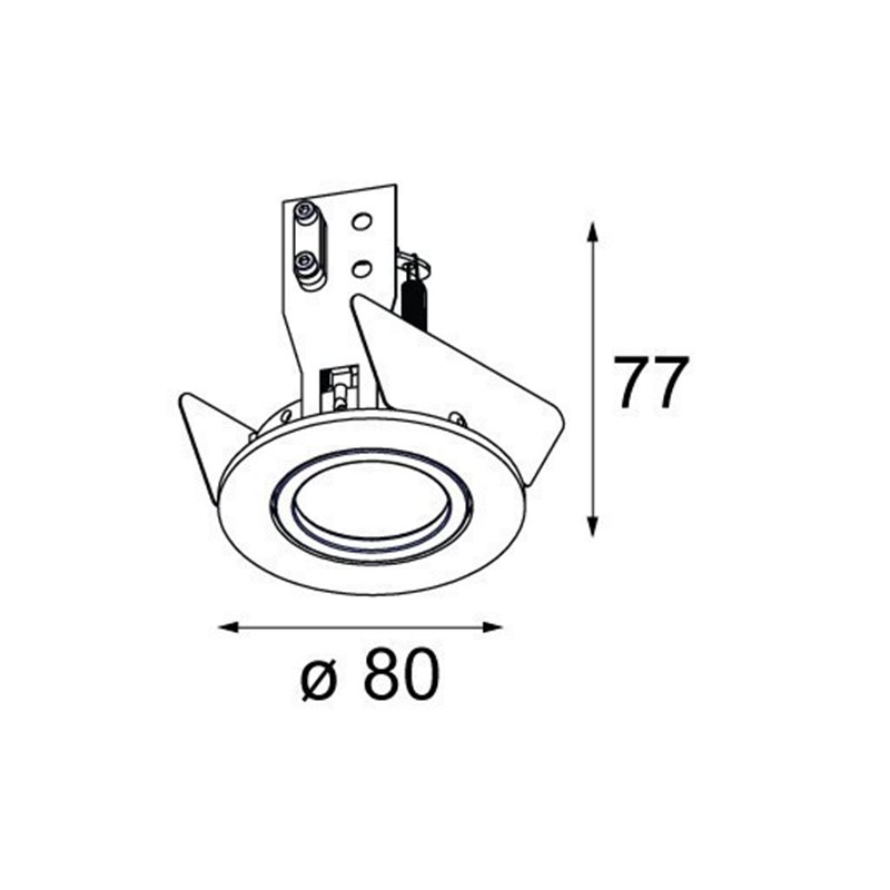 Modular Lighting K-0 80 GU10 Einbaustrahler