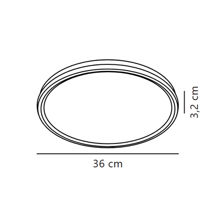 Nordlux Liva Smart 36 [IP54] RGB ceiling lamp