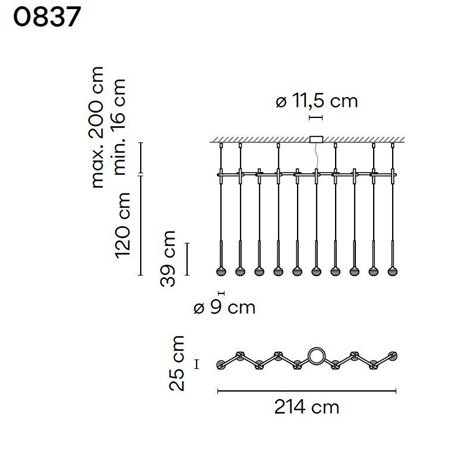 Vibia Algorithm 10X Lineal Recessed suspension lamp