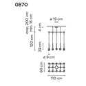 Vibia Algorithm 15X Rectangular suspension lamp