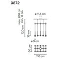 Vibia Algorithm 15X Rectangular Recessed suspension lamp