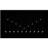 Vibia Algorithm 6X Lineal suspension lamp