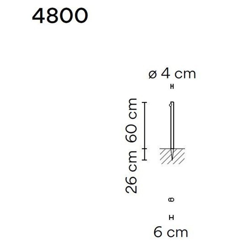 Vibia Bamboo 60 garden lamp