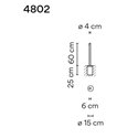 Vibia Bamboo 60 Recessed garden lamp