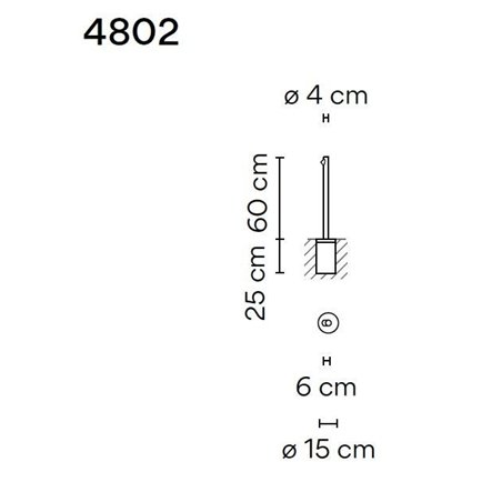 Vibia Bamboo 60 Recessed garden lamp