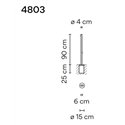 Vibia Bamboo 90 Recessed garden lamp