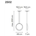 Vibia Cosmos 1X 48 suspension lamp