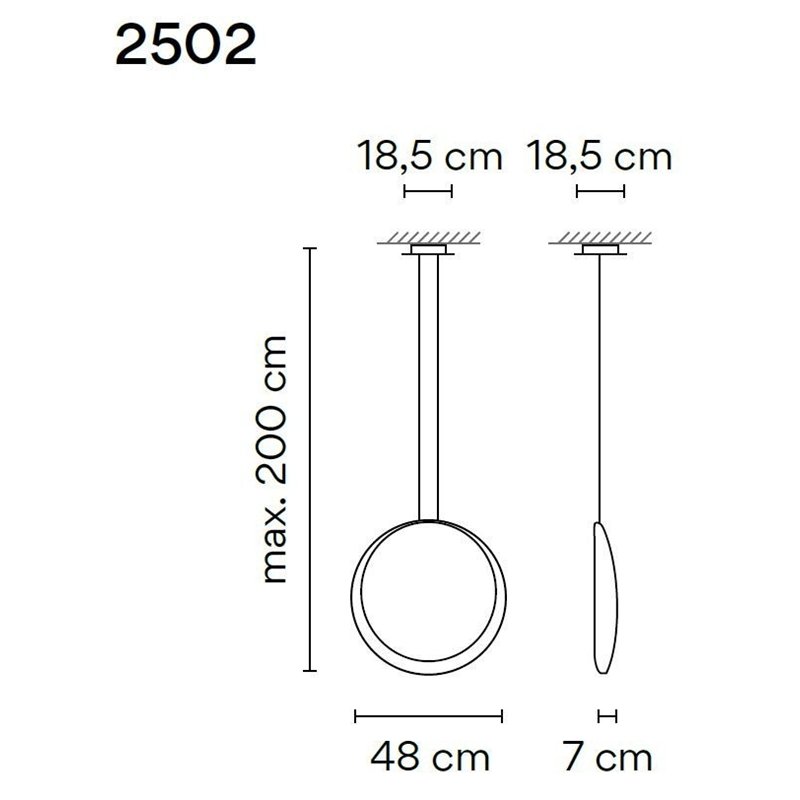 Vibia Cosmos 1X 48 suspension lamp